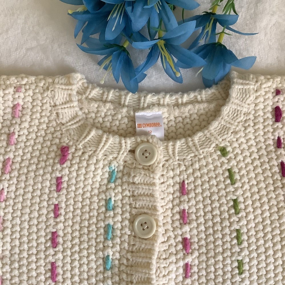 Cream Knit Sweater (Youth 12) - Picture 1 of 13